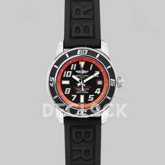 Replica Breitling Superocean II 42 Black/Red Dial in Steel