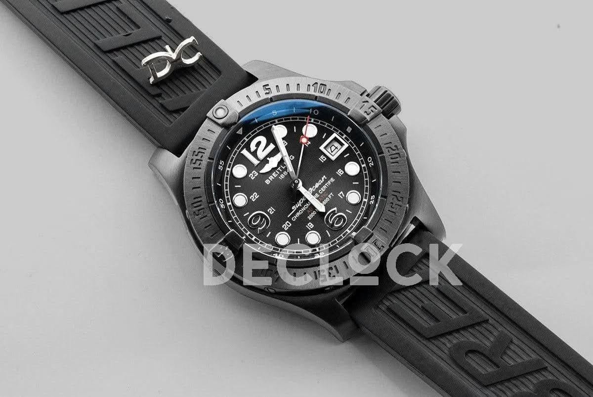 Replica Breitling SuperOcean Steelfish DLC Black Dial |  Declock.