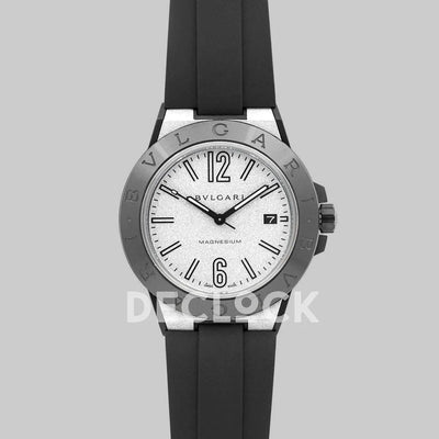 Replica Bvlgari Diagono Magnesium Automatic Silver Dial 102427