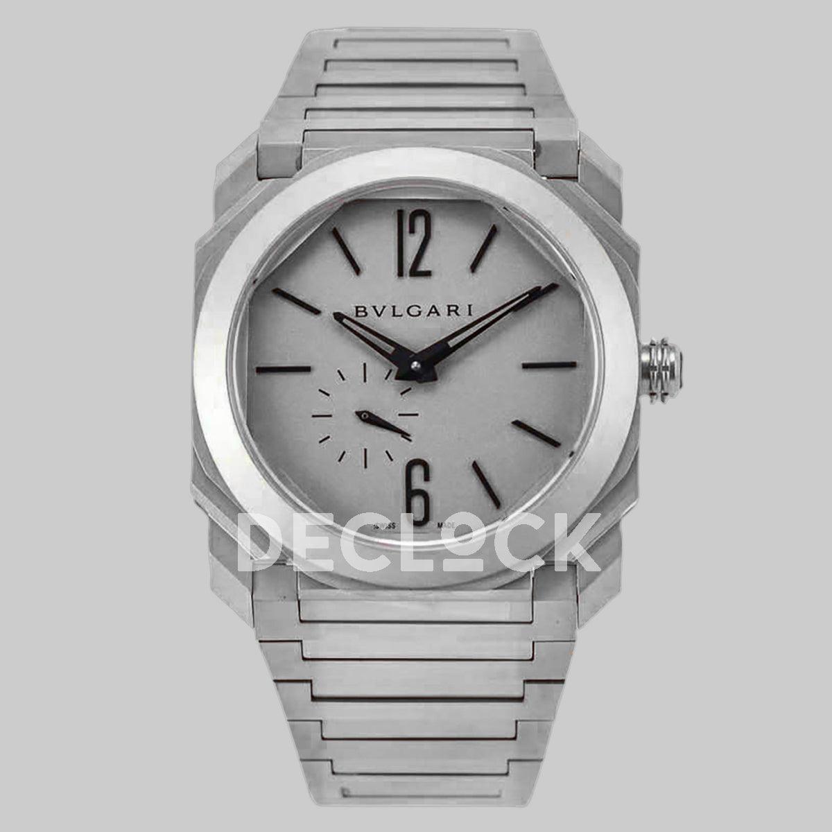 Replica Bvlgari Octo Finissimo Ref: 102713 Grey Dial - Replica Watches