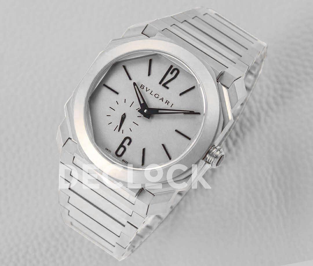 Replica Bvlgari Octo Finissimo Ref: 102713 Grey Dial - Replica Watches