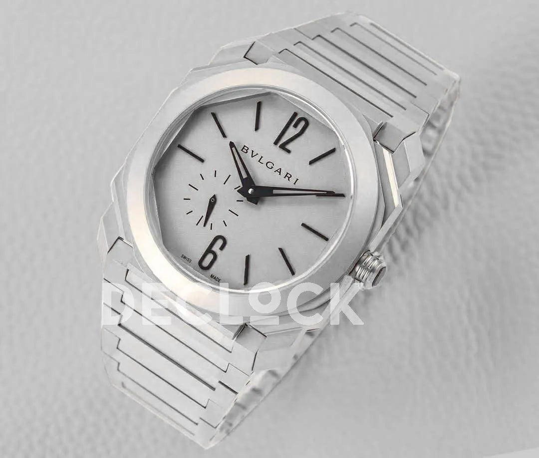 Replica Bvlgari Octo Finissimo Ref: 102713 Grey Dial