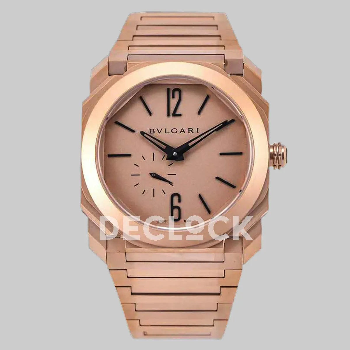 Replica Bvlgari Octo Finissimo Ref: 102912 Rose Gold Dial
