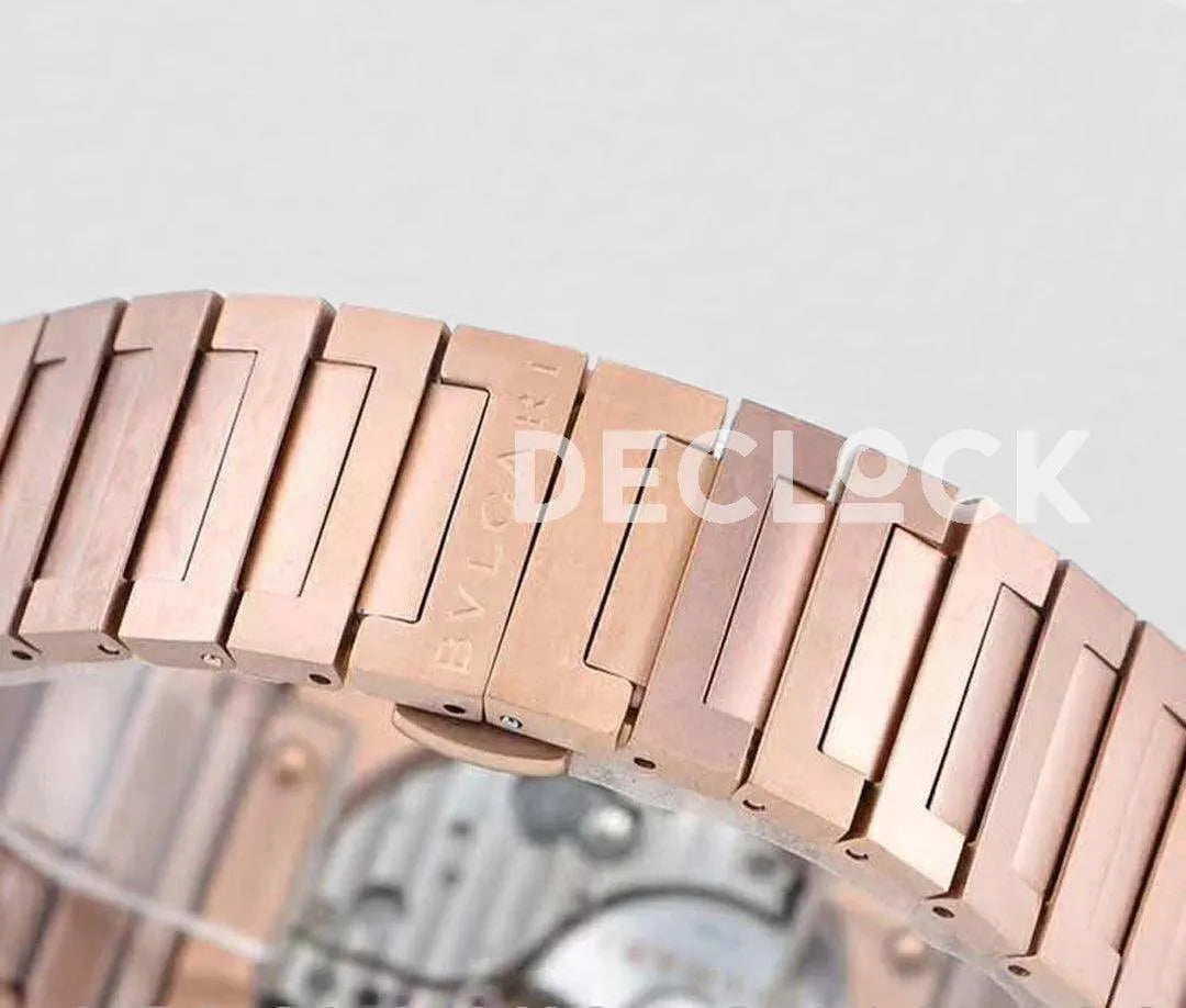 Replica Bvlgari Octo Finissimo Ref: 102912 Rose Gold Dial