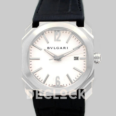 Replica Bvlgari Octo Solotempo Steel in White Dial