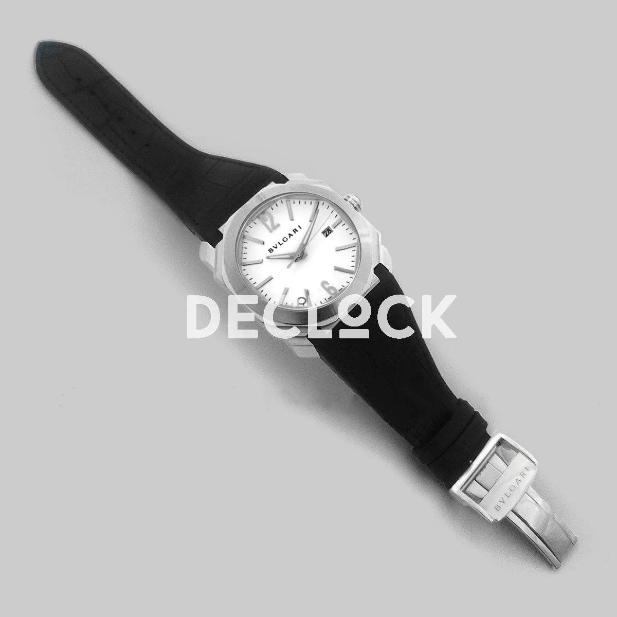 Replica Bvlgari Octo Solotempo Steel in White Dial