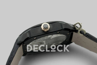 Replica Bvlgari Octo Ultranero Finissimo Tourbillon