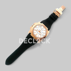 Replica Bvlgari Octo Velocissimo Chronograph Rose Gold in White Dial