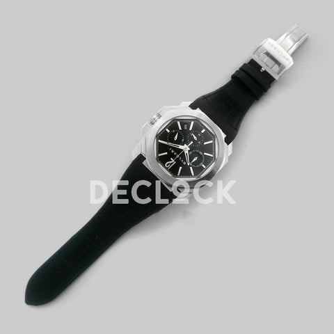 Replica Bvlgari Octo Velocissimo Chronograph Steel in Black Dial - Replica Watches