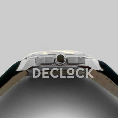 Replica Bvlgari Octo Velocissimo Chronograph Steel in Black Dial