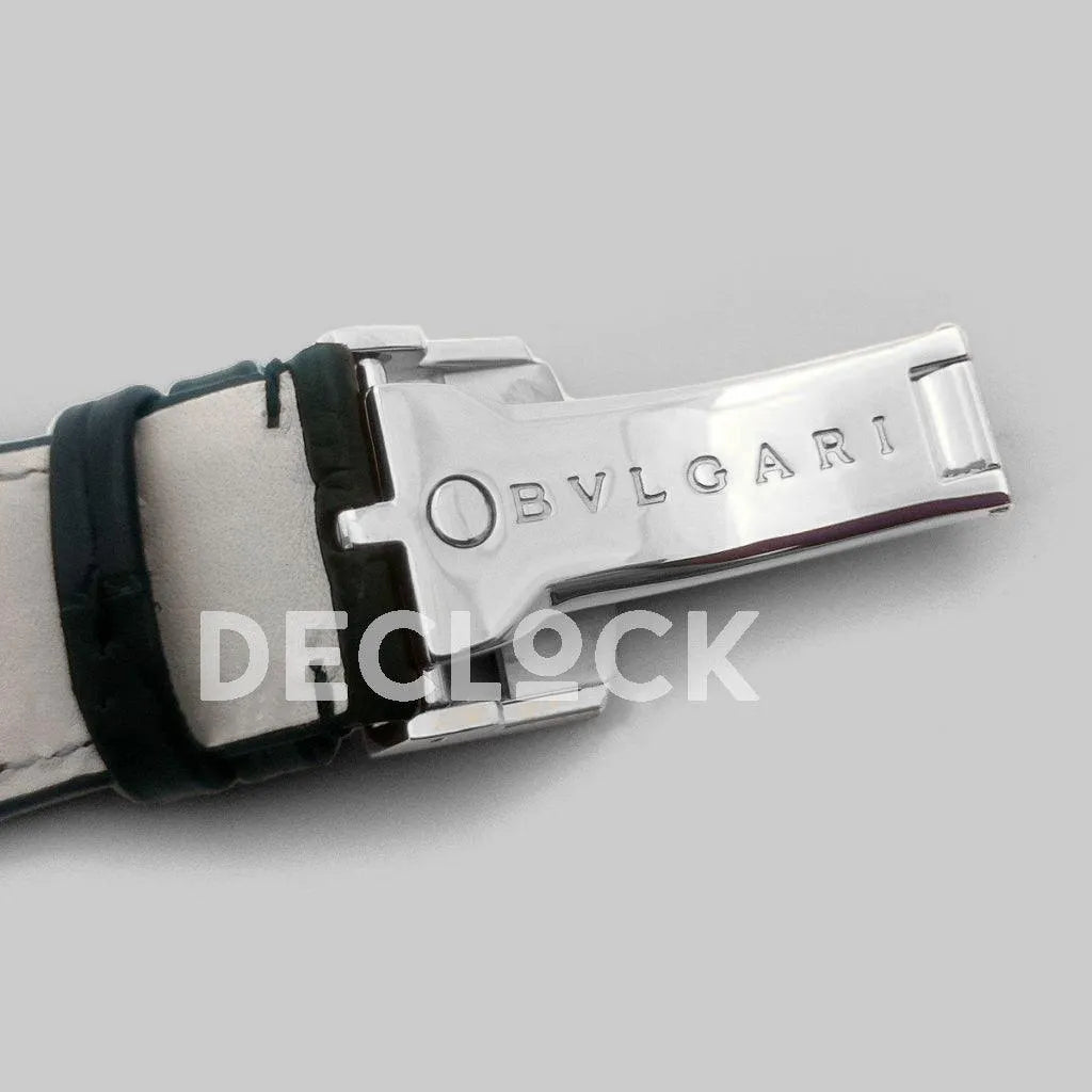 Replica Bvlgari Octo Velocissimo Chronograph Steel in Black Dial