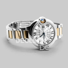 Replica Cartier Ballon Bleu De Cartier 36mm Silver Dial in Steel/ Yellow Gold