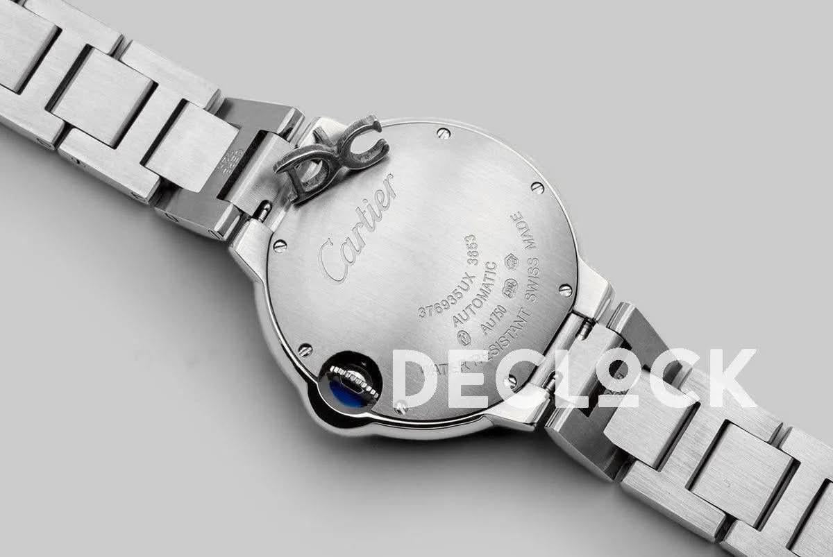 Replica Cartier Ballon Bleu De Cartier 36mm White Dial in Steel |  Declock.