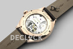 Replica Cartier Drive de Cartier Tourbillon Grey Dial in Rose Gold on Black Leather Strap - Replica Watches