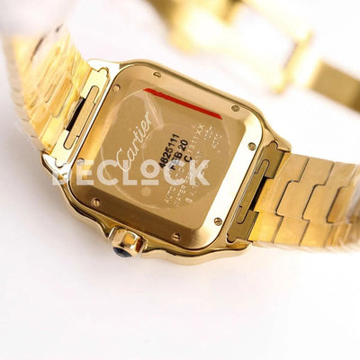 Replica Cartier Santos de Cartier 40mm White Dial in Yellow Gold