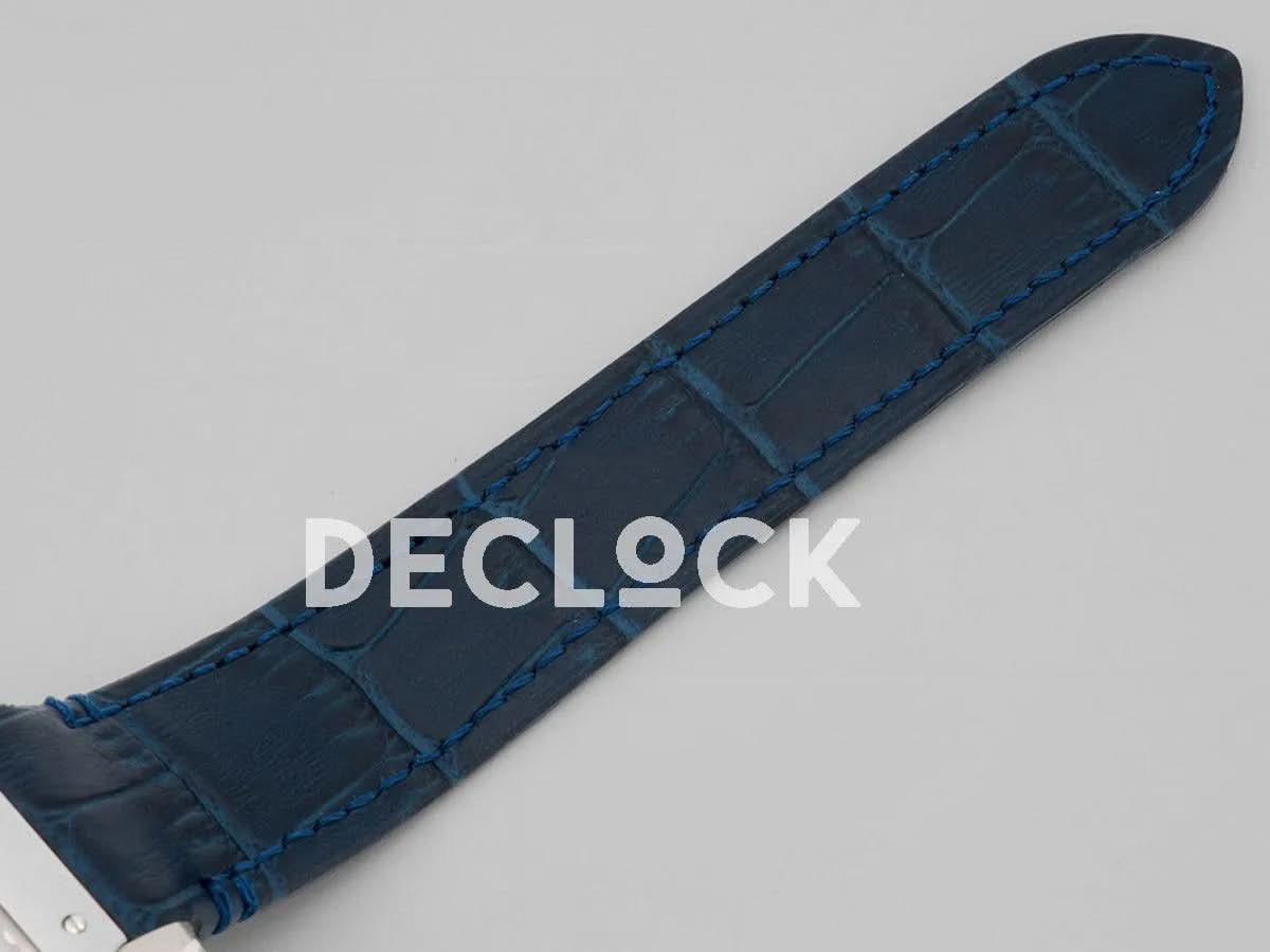 Replica Cartier Santos De Cartier Watch Skeleton Dial in Steel on Leather Strap |  Declock.