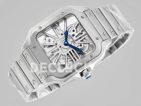 Cartier skeleton hot sale watch replica