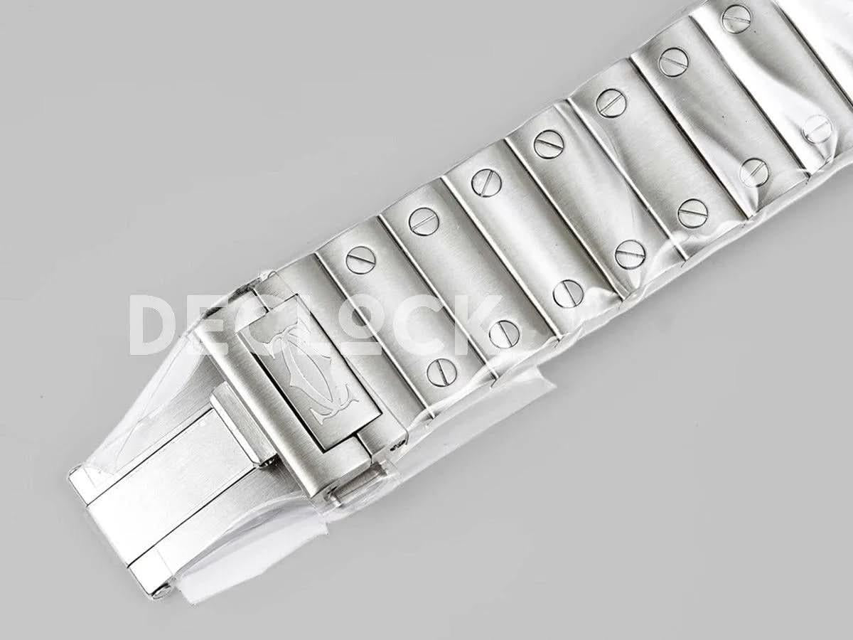 Replica Cartier Santos De Cartier Watch Skeleton Dial in Steel/Yellow Gold |  Declock.