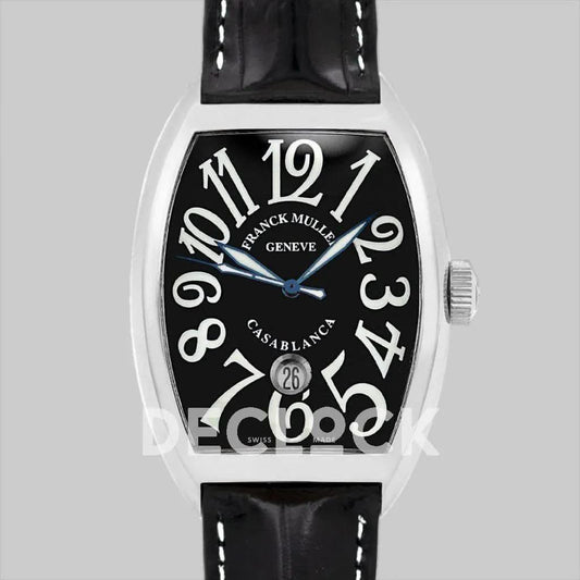 Replica Franck Muller Casablanca Automatique 8880 B SC DT Black Dial on Black Strap |  Declock.