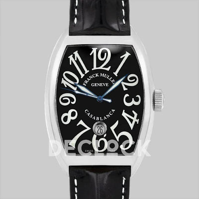 Replica Franck Muller Casablanca Automatique 8880 B SC DT Black Dial on Black Strap