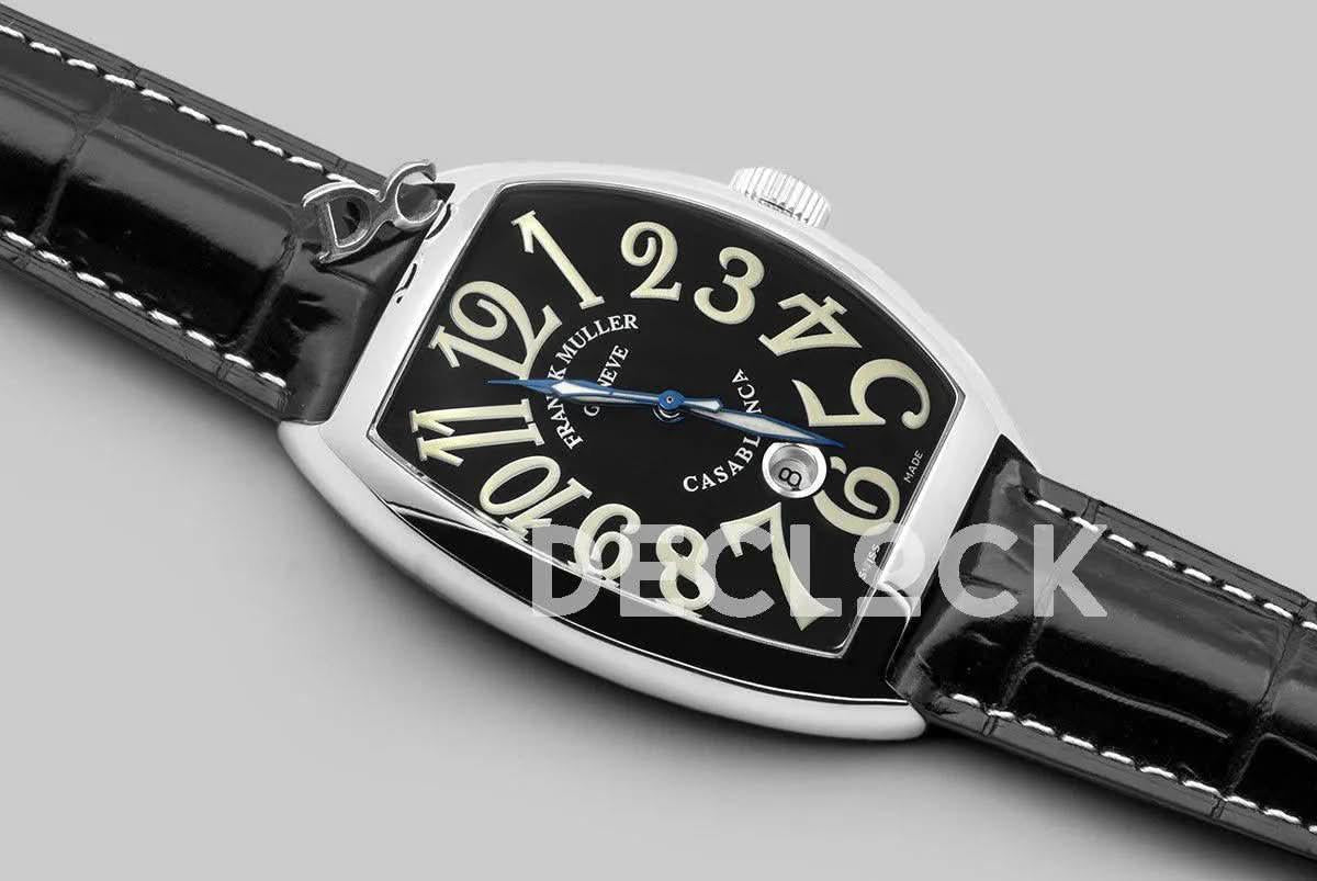 Replica Franck Muller Casablanca Automatique 8880 B SC DT Black Dial on Black Strap |  Declock.