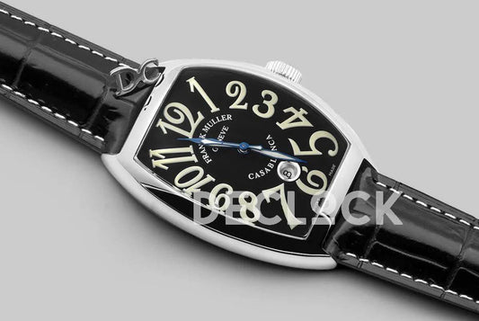 Replica Franck Muller Casablanca Automatique 8880 B SC DT Black Dial on Black Strap |  Declock.