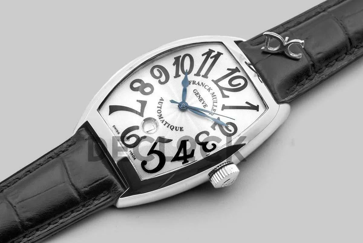 Replica Franck Muller Casablanca Automatique 8880 B SC DT White Dial on Black Strap |  Declock.