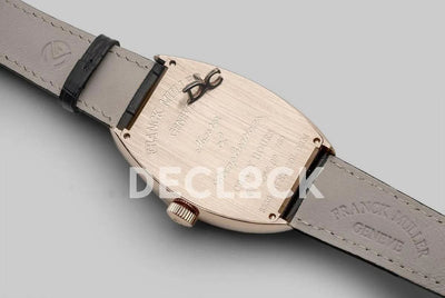 Replica Franck Muller Crazy Hours Black Dial with Colourful Markers in Rose Gold