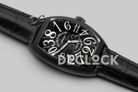 Replica Franck Muller Crazy Hours Black Dial with White Markers in PVD - Replica Watches