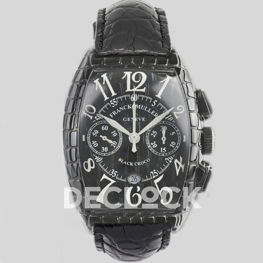 Replica Franck Muller Muller Cintree Black Croc Black Dial 8880CC |  Declock.