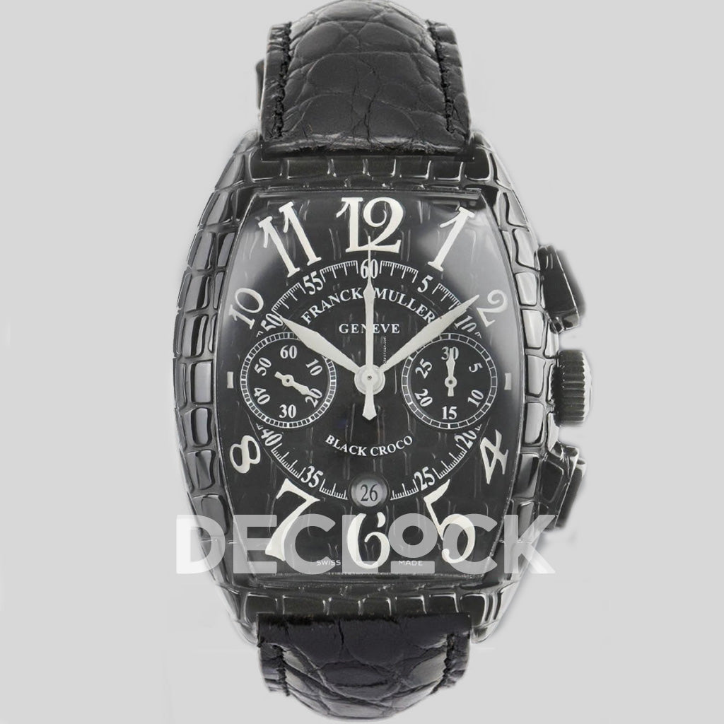 Muller Cintree Black Croc Black Dial 8880CC