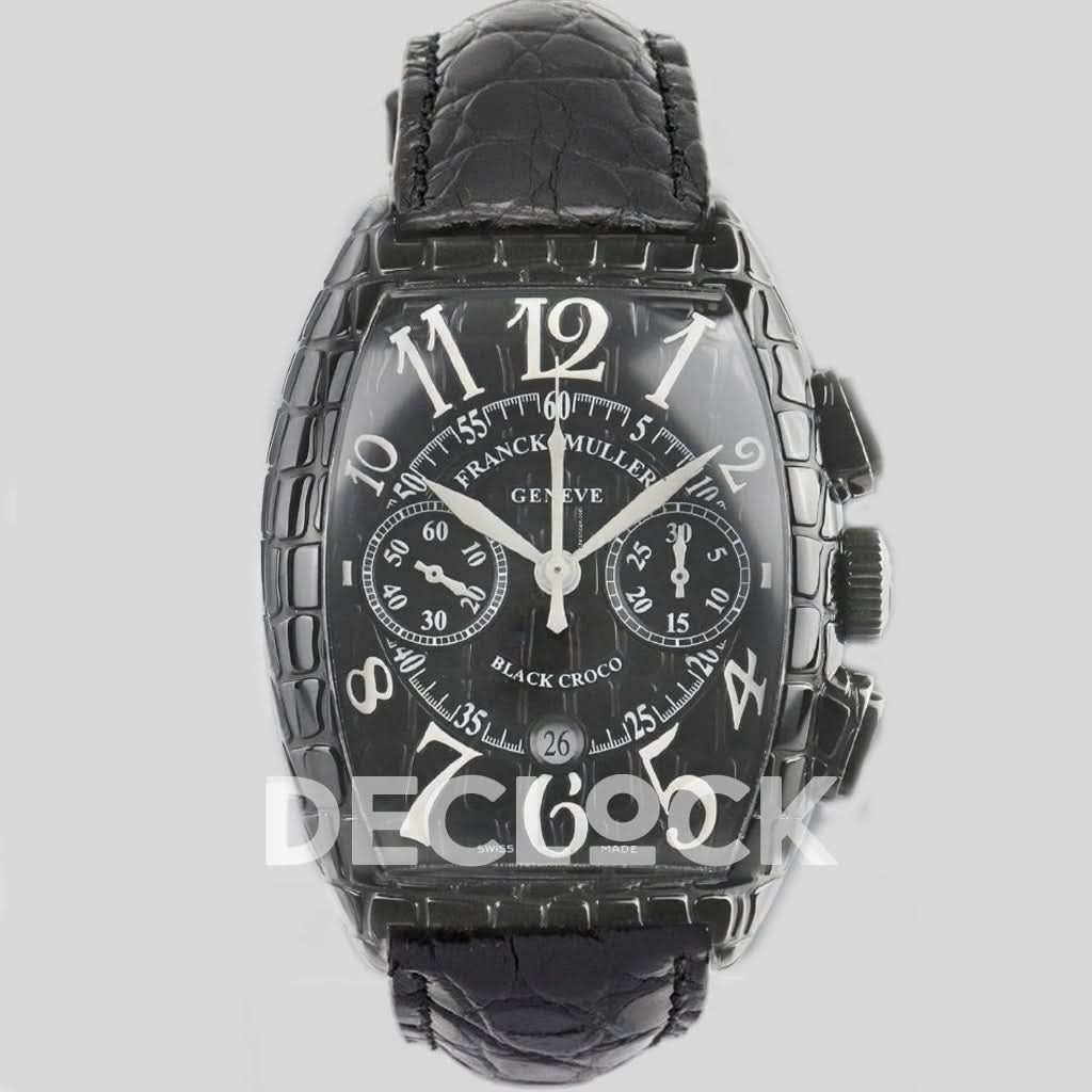 Muller Cintree Black Croc Black Dial 8880CC