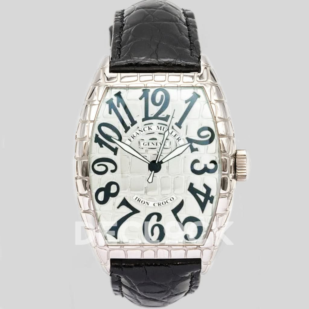 Casablanca Muller Cintree Iron Croc Silver Dial 7880CC