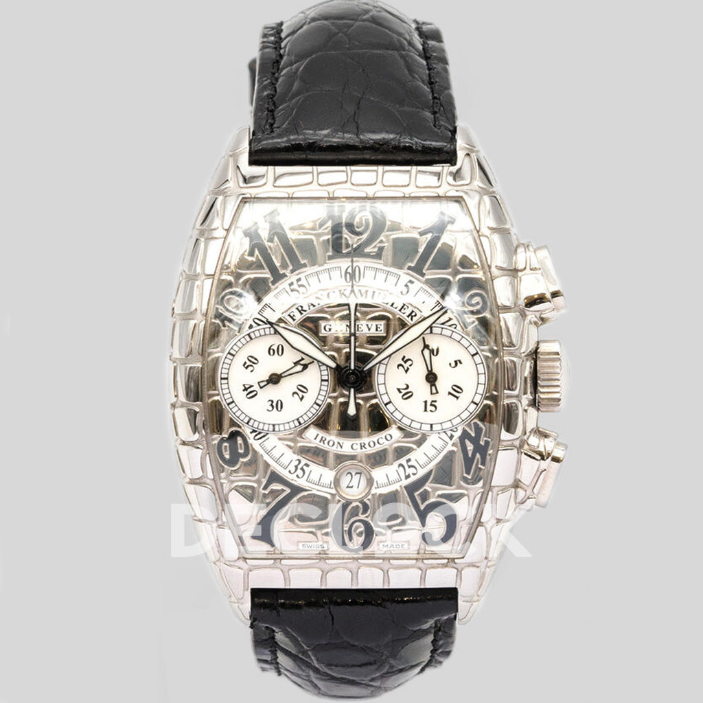 Muller Cintree Iron Croc Silver Dial 7880CC