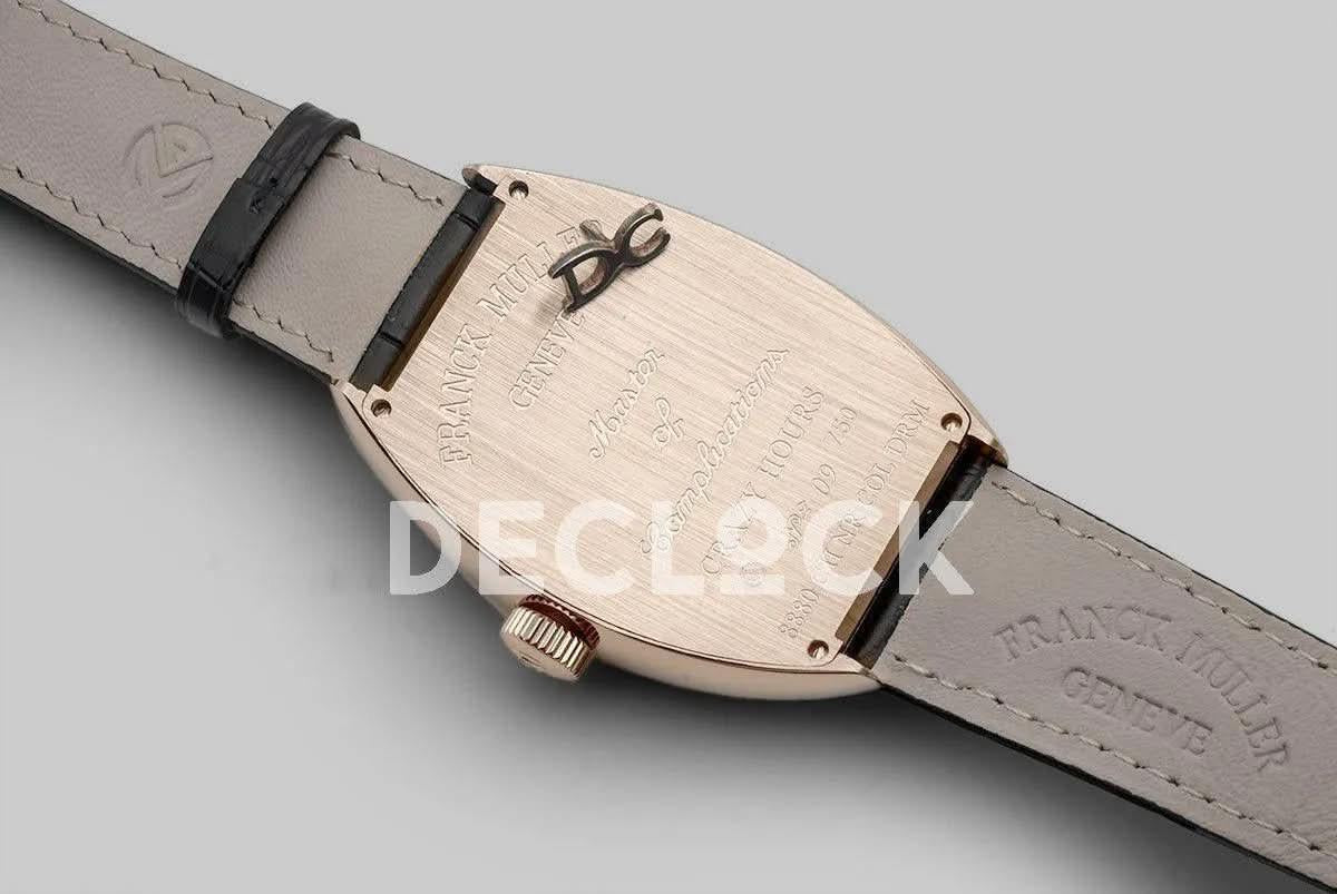 Replica Franck Muller Crazy Hours White Dial with White Markers in Rose Gold |  Declock.