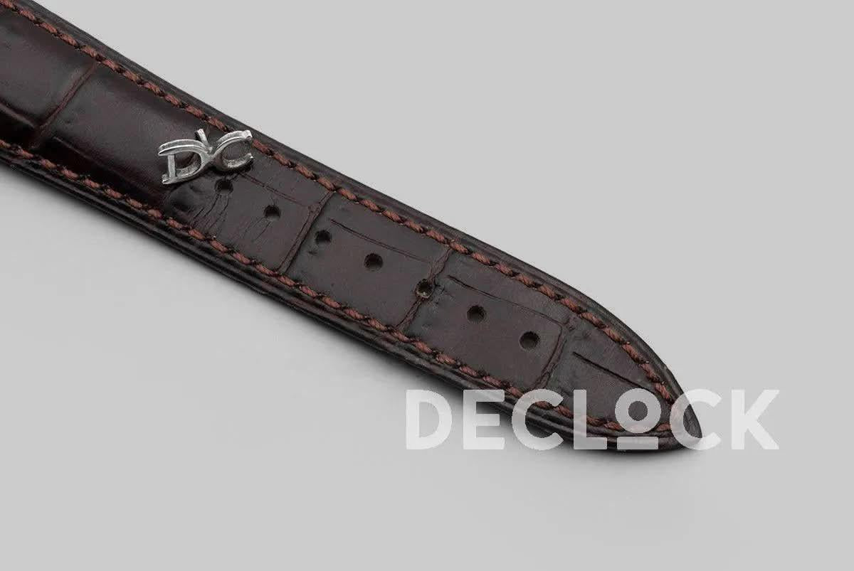 Replica Franck Muller Giga Tourbillon Round Skeleton in Rose Gold on Brown Leather Strap |  Declock.