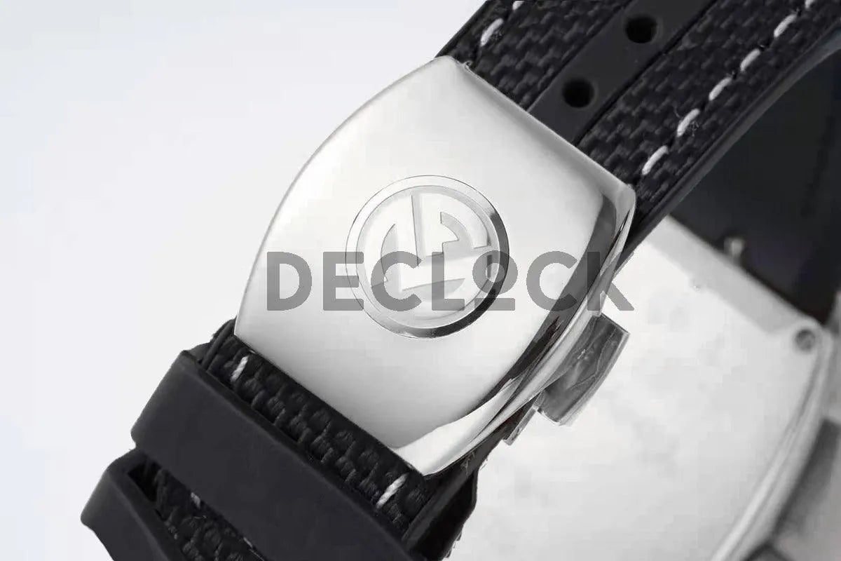 Replica Franck Muller Vanguard V45 Chronograph Black Dial with White Marker in Steel on Nylon Strap