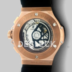 Replica Hublot Big Bang Chronograph Carbon Dial in Rose Gold