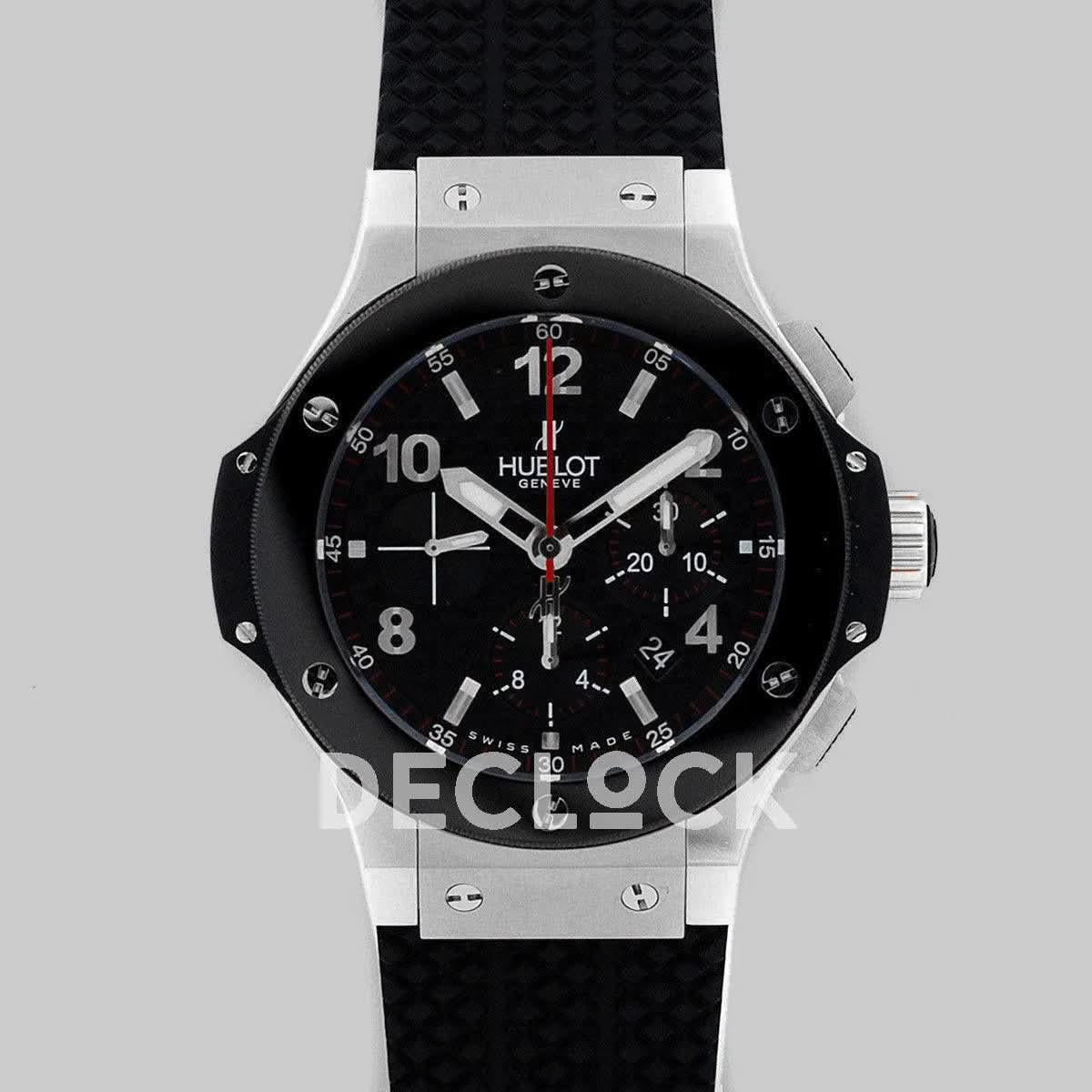 Replica Hublot Big Bang Chronograph Carbon Dial in Steel |  Declock.