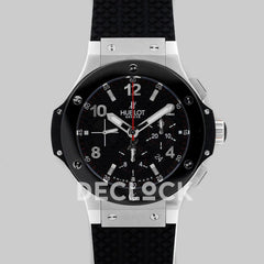 Replica Hublot Big Bang Chronograph Carbon Dial in Steel