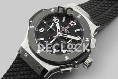 Replica Hublot Big Bang Chronograph Carbon Dial in Steel