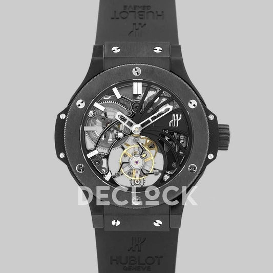 Replica Hublot Big Bang Minute Repeater Tourbillon in Black Ceramic | Declock.
