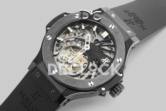 Replica Hublot Big Bang Minute Repeater Tourbillon in Black Ceramic | Declock.