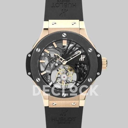 Replica Hublot Big Bang Minute Repeater Tourbillon in Rose Gold |  Declock.