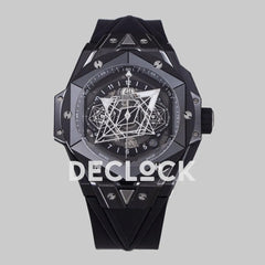 Replica Hublot Big Bang Sang Bleu II Ceramic on Black Rubber Strap