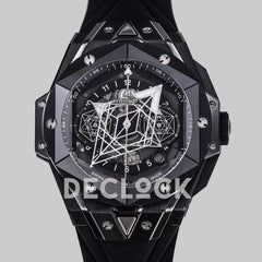 Replica Hublot Big Bang Sang Bleu II Ceramic on Black Rubber Strap