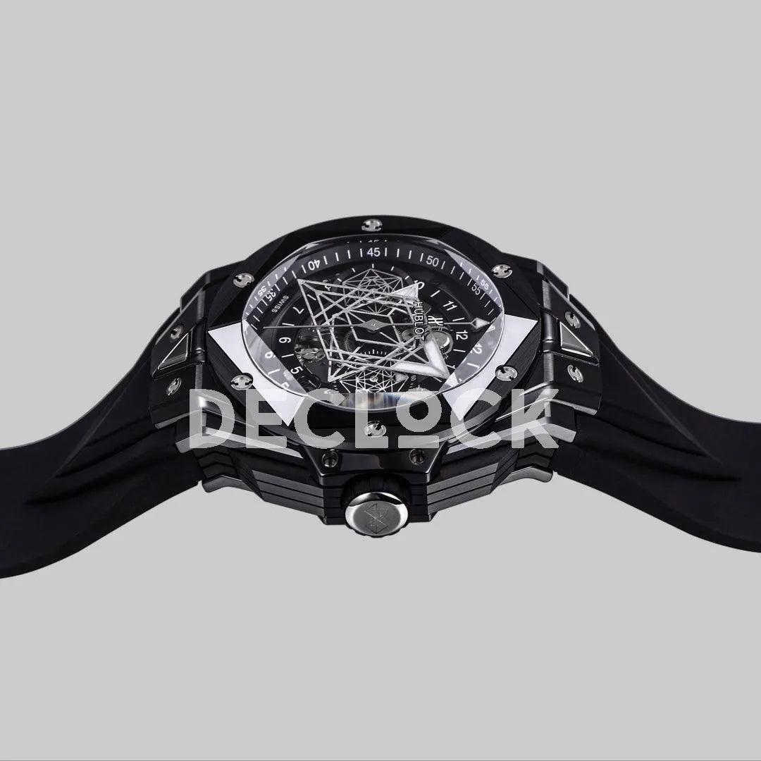Replica Hublot Big Bang Sang Bleu II Ceramic on Black Rubber Strap