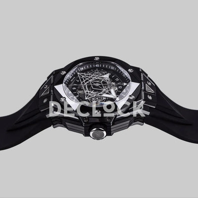 Replica Hublot Big Bang Sang Bleu II Ceramic on Black Rubber Strap