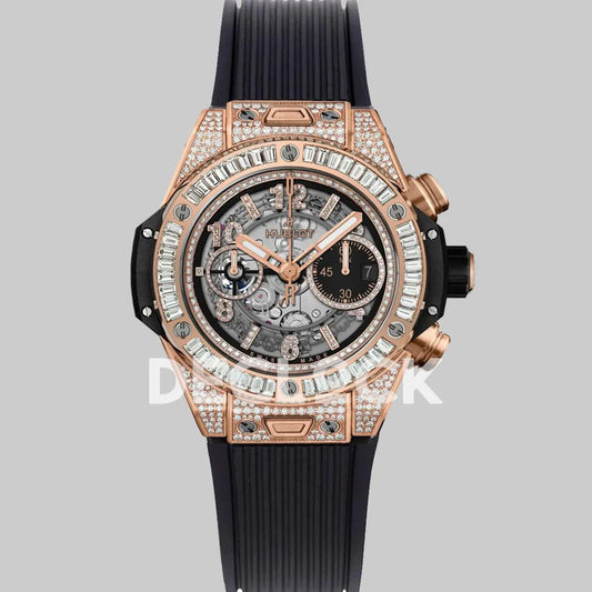 Replica Hublot Big Bang RG Unico King Gold Diamond | Declock.