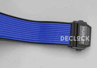 Replica Hublot Big Bang Unico Blue Magic Ceramic Skeleton Dial on Blue Rubber Strap